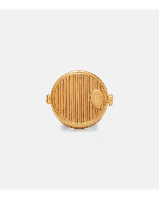 Balmain Metallic Powder Compact Ring