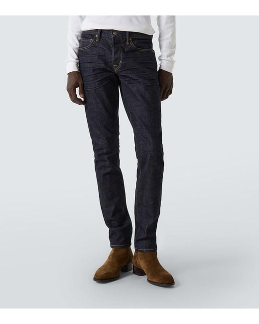 Tom Ford Blue Slim Jeans for men