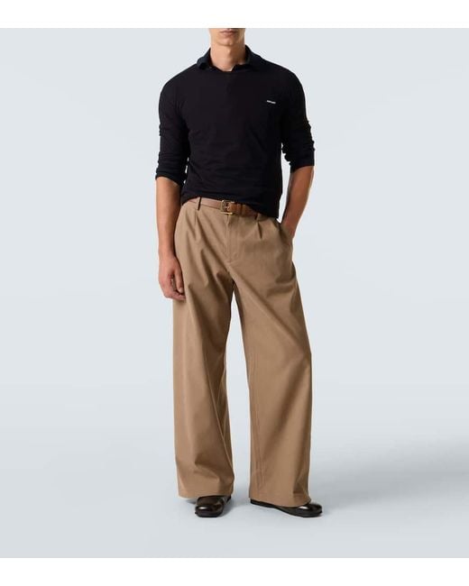 Miu Miu Black Logo Cotton Jersey T-Shirt for men