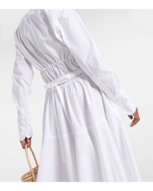 Patou White Cotton Shirt Dress
