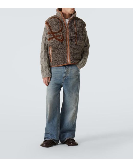 Gilet Anagram di Loewe in Brown da Uomo
