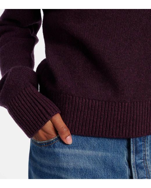 Jersey Nera De Cachemir Khaite de color Purple