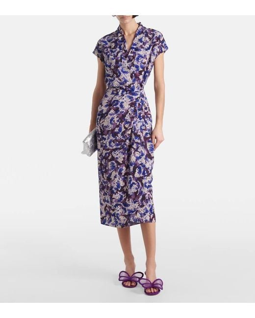 Gianvito Rossi Purple Butterfly 70 Mesh And Suede Mules
