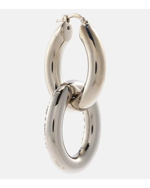 Jil Sander Metallic Embellished Drop Earrings
