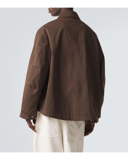 Studio Nicholson Brown Comba Cotton-Blend Jacket for men