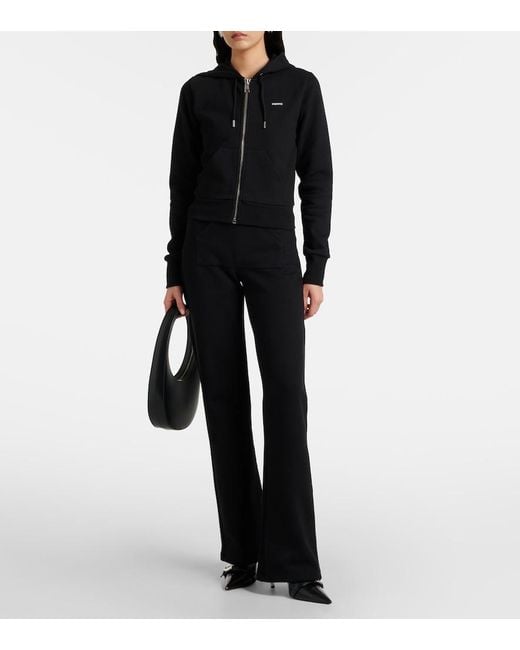 Coperni Blue Low-Rise Cotton-Blend Sweatpants