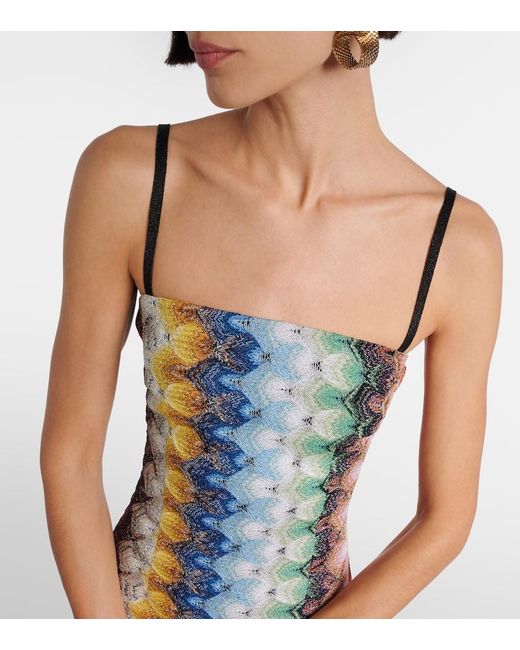 Missoni Blue Lame Minidress