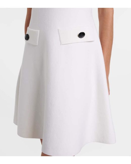 Dorothee Schumacher White Minikleid Sharp Ambition Aus Einem Wollgemisch