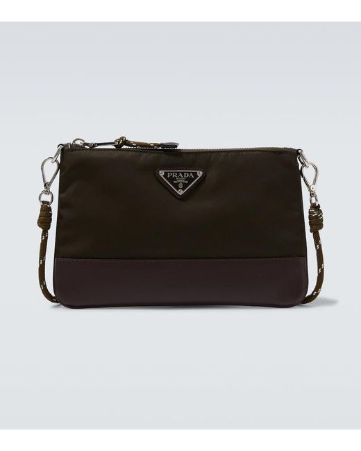 Prada Etui Mit Riemen Speedrock Aus Re-Nylon in Black für Herren