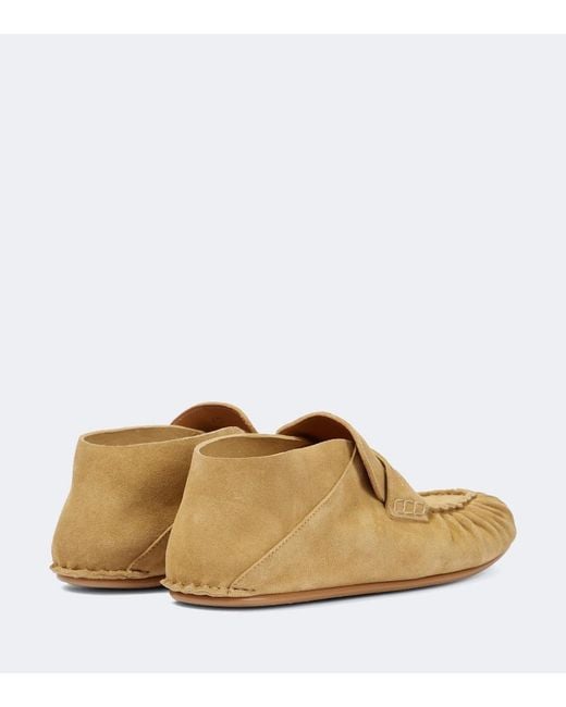 Loewe Natural Suede Moccasins for men