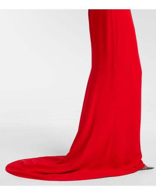 Stella McCartney Red Crepe Gown