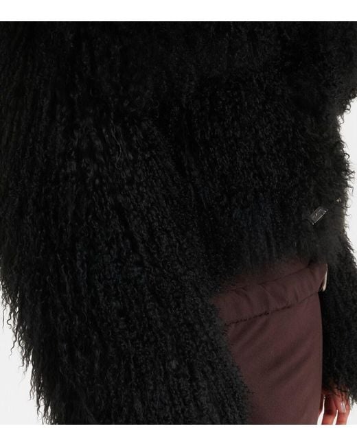 The Attico Black Shearling Jacket