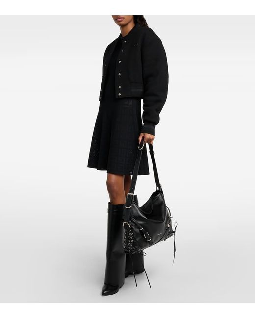 Borsa a spalla Voyou Medium in pelle di Givenchy in Black