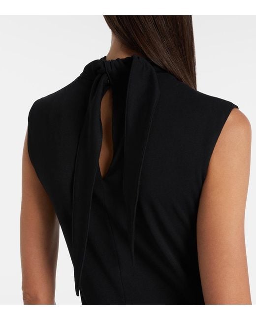 Jil Sander Black Knitted Maxi Dress