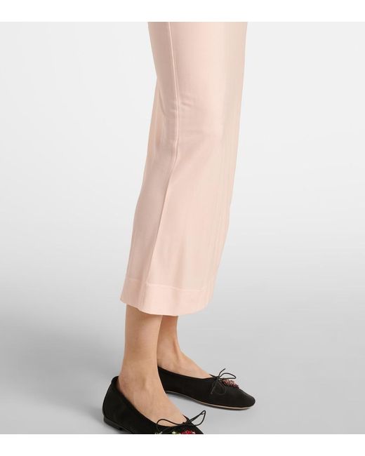 Simone Rocha Pink Embellished Mesh Midi Dress