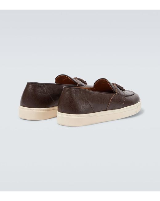 George Cleverley Loafers Joey Aus Leder in Brown für Herren