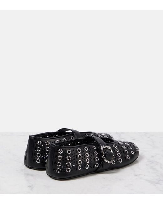 Alaïa Black Ballet Flat