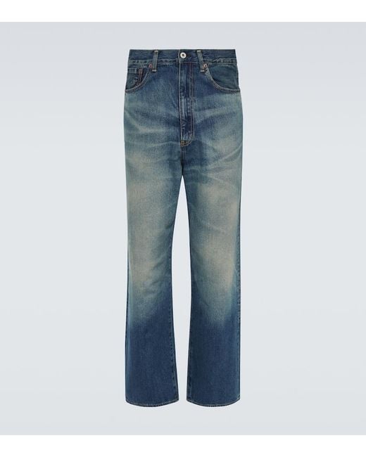 Jeans rectos Selvedge Junya Watanabe de color Blue