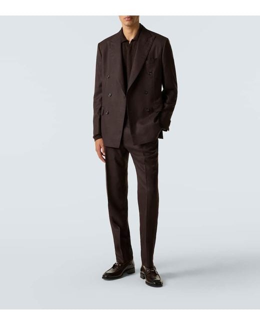 Christian Louboutin Loafers Chambelimoc Aus Leder in Brown für Herren
