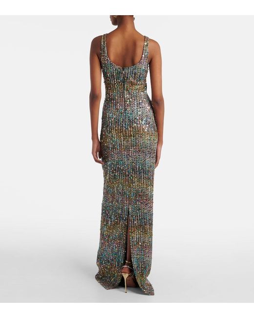 Missoni Green Sequined Lame Gown