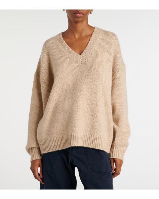 Nili Lotan Natural Shagan Cashmere Sweater