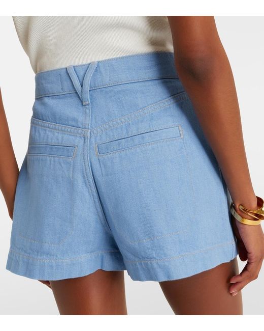 Veronica Beard Blue Phineas Denim Skort