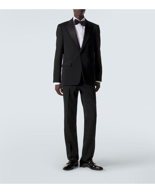 Burberry Black Wool Tuxedo Jacket for men