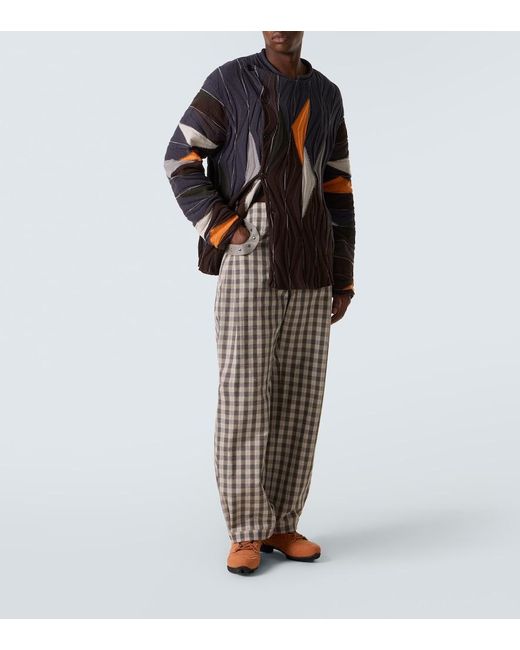 Kiko Kostadinov Gray Fitz Cotton-Blend Wide-Leg Pants for men
