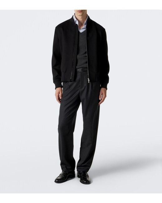 Zegna Gray Cashmere Sweater for men