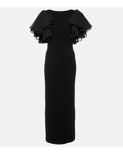 Vestido de mezcla de lana Chloé de color Black