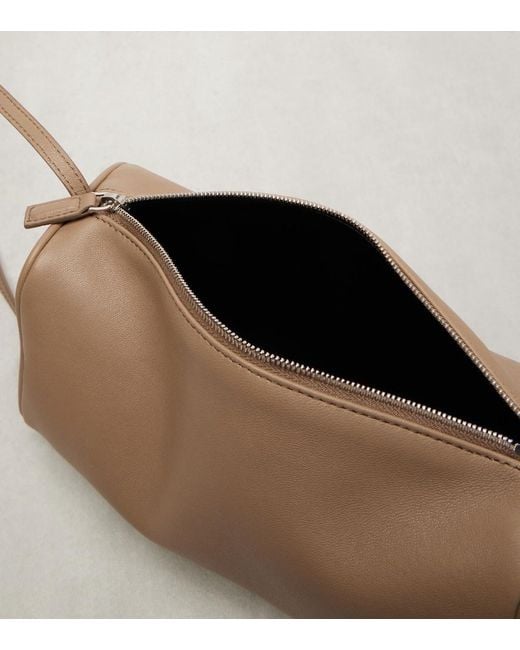 The Row Brown '90S Leather Shoulder Bag