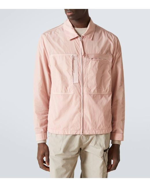 C.P. Company Chrome-R Technical Overshirt in Pink for Men | Lyst UK