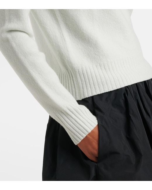 Jil Sander White Wool Sweater