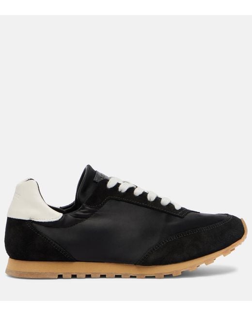 Le Monde Beryl Black Sneakers Slim Runner Mit Veloursleder