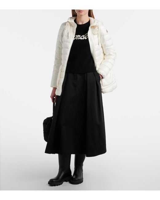 Moncler White Jasmin Down Jacket