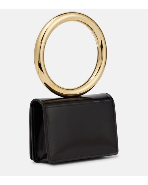 Ring Leather Tote in Black - Ferragamo