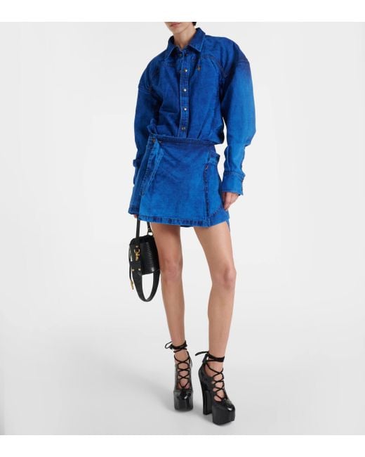Robe chemise Meghan en jean Vivienne Westwood en coloris Blue