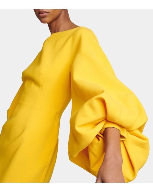 Roksanda Yellow Garance Midi Dress