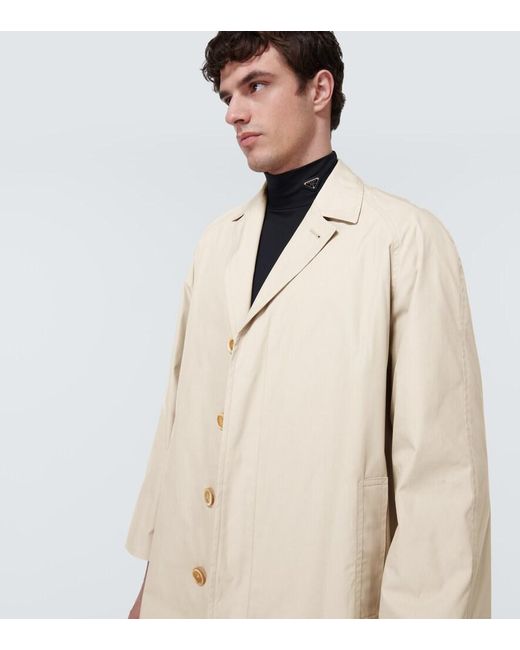 Prada Mantel Aus Canvas in Natural für Herren
