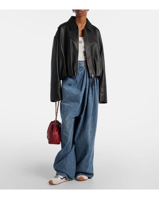 Loewe Black Leather Jacket