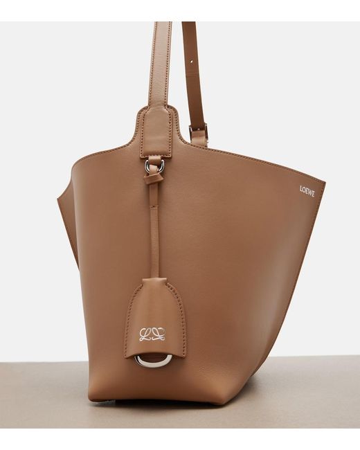 Loewe Brown Bilbao Medium Leather Bucket Bag