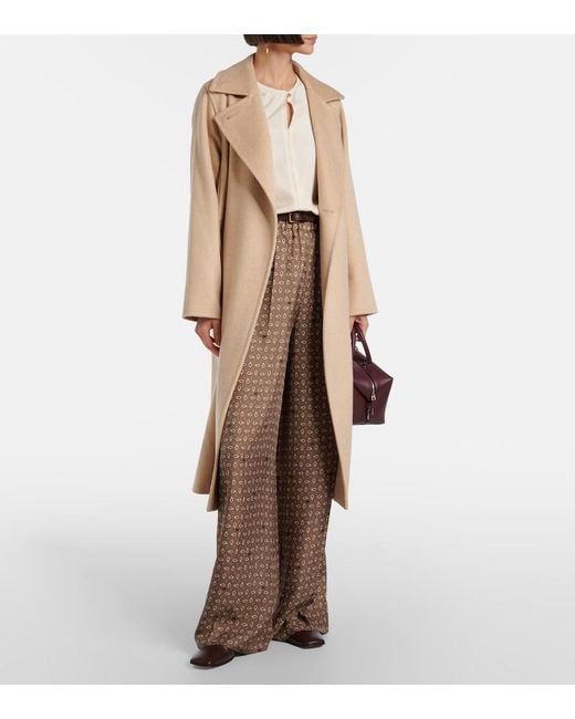 Max Mara Natural Riccio Camel Hair Coat