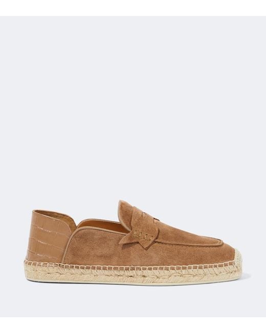 Christian Louboutin Paquepapa No Back Brown Espadrilles for men