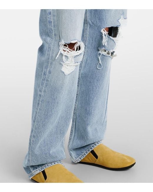 Agolde Blue Kelly High-Rise Straight Jeans
