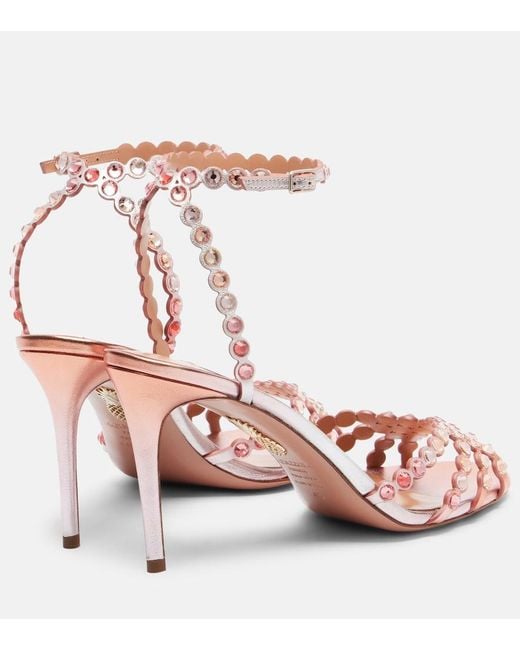 Aquazzura Pink Tequila 85 Sandals