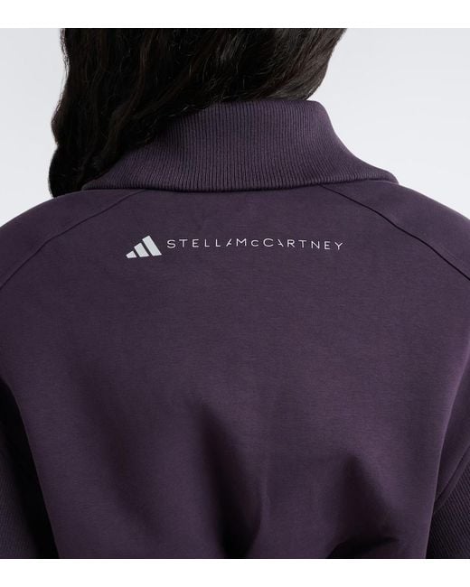 Adidas By Stella McCartney Blue Cotton-Blend Jacket