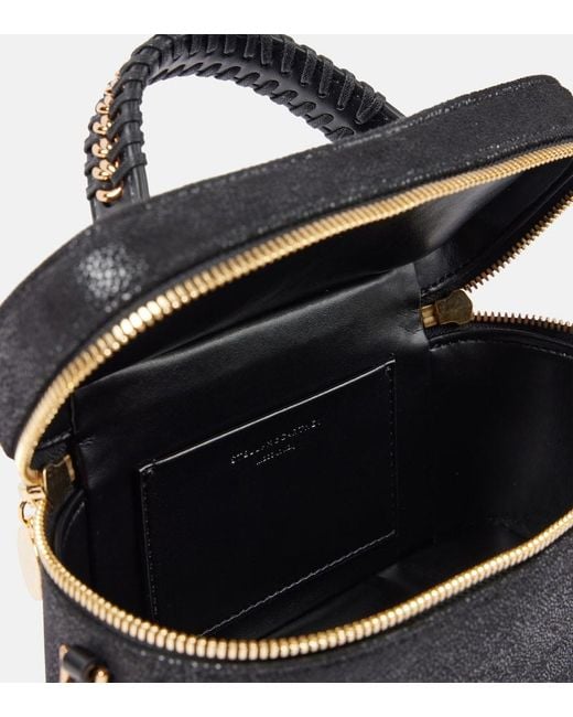 Stella McCartney Black Falabella Mini Faux-Leather Shoulder Bag