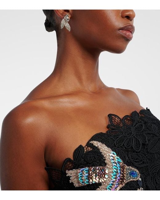 Jennifer Behr Metallic Alvara Crystal-Embellished Earrings