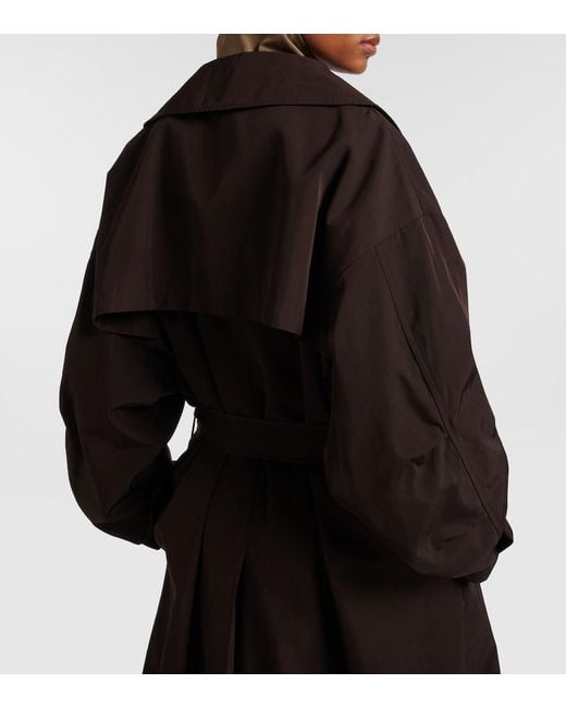 Frankie Shop Brown Mavis Oversized Trench Coat