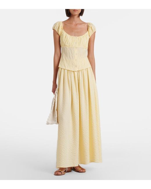 Montce Metallic Millie Gingham Top